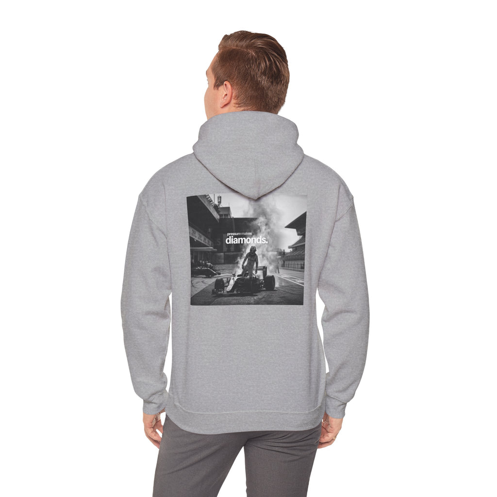 Racing Pit Crew Hoodie diamonds  Vintage F1 Back Graphic