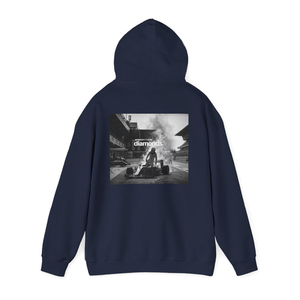 Racing Pit Crew Hoodie diamonds  Vintage F1 Back Graphic