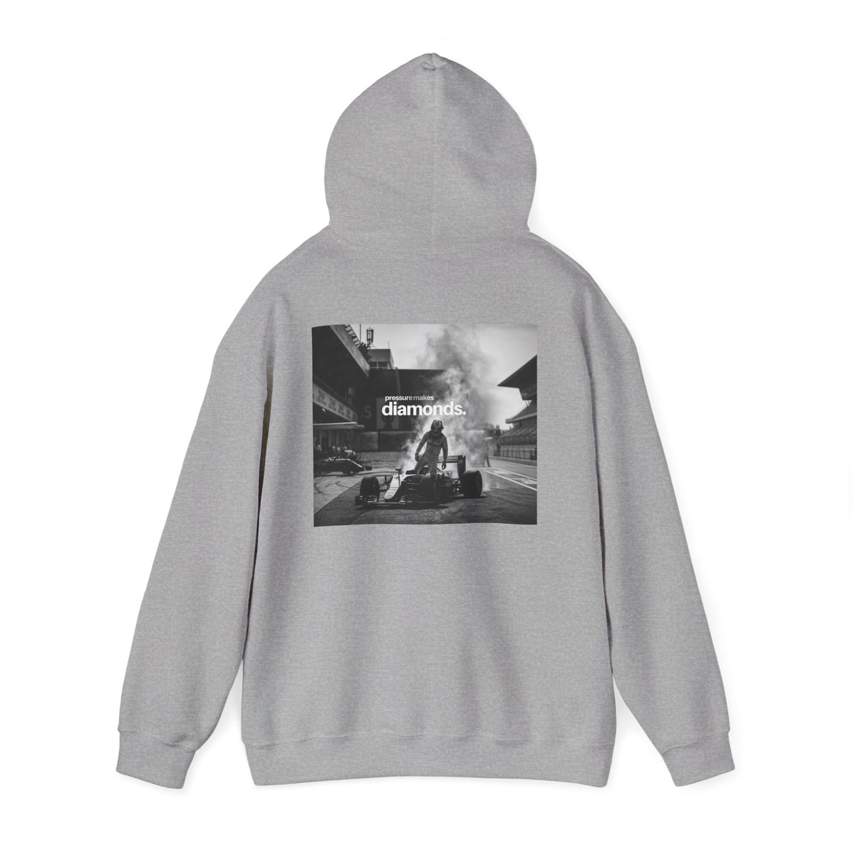 Racing Pit Crew Hoodie diamonds  Vintage F1 Back Graphic
